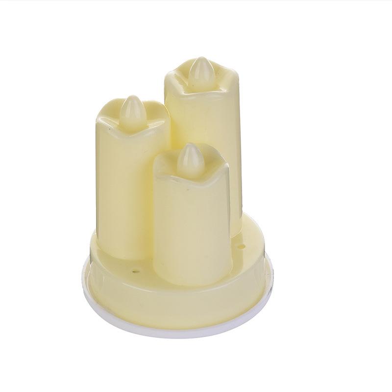 

LED simulation candle light wave-shaped cute mini smokeless electronic candle for Valentine s Day