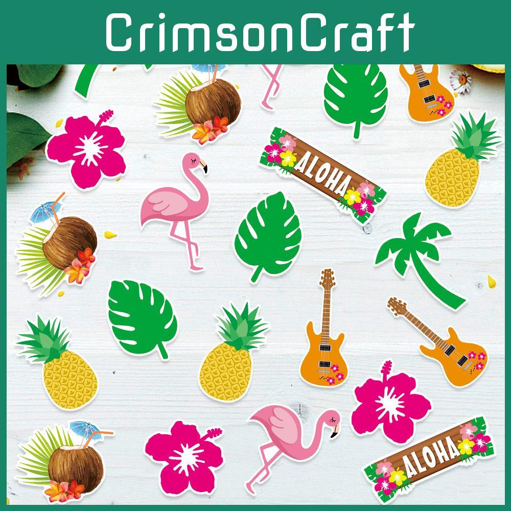 Pineapple Coconut Flamingo Guitar Pattern Confetti Birthday Decoration Party