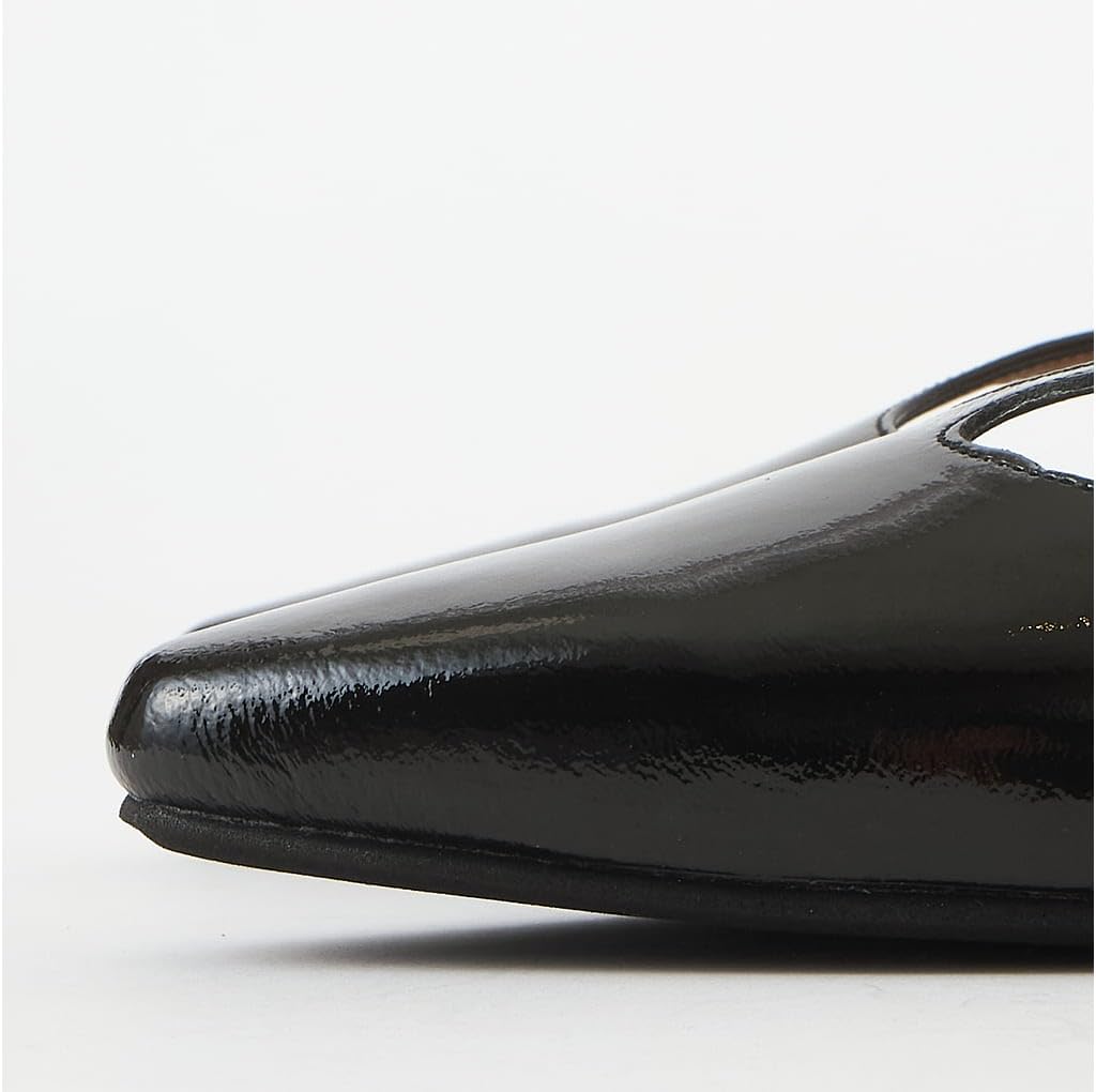 Diana Ballerinas mit niedrigem Absatz, Hergestellt in Japan, Schwarz, Größe 22,5 cm, 134015600009