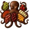 Octopus Charcuterie Platter Creative Wooden Octopus Modeling Fruit Snack Tray Table Decoration Ornaments Home Decor