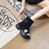 European Station Fairy Wind Cool Boots Female 2025 Summer New Temperament Explosion Casual Style Versatile Sandals Breathable Women's Shoes