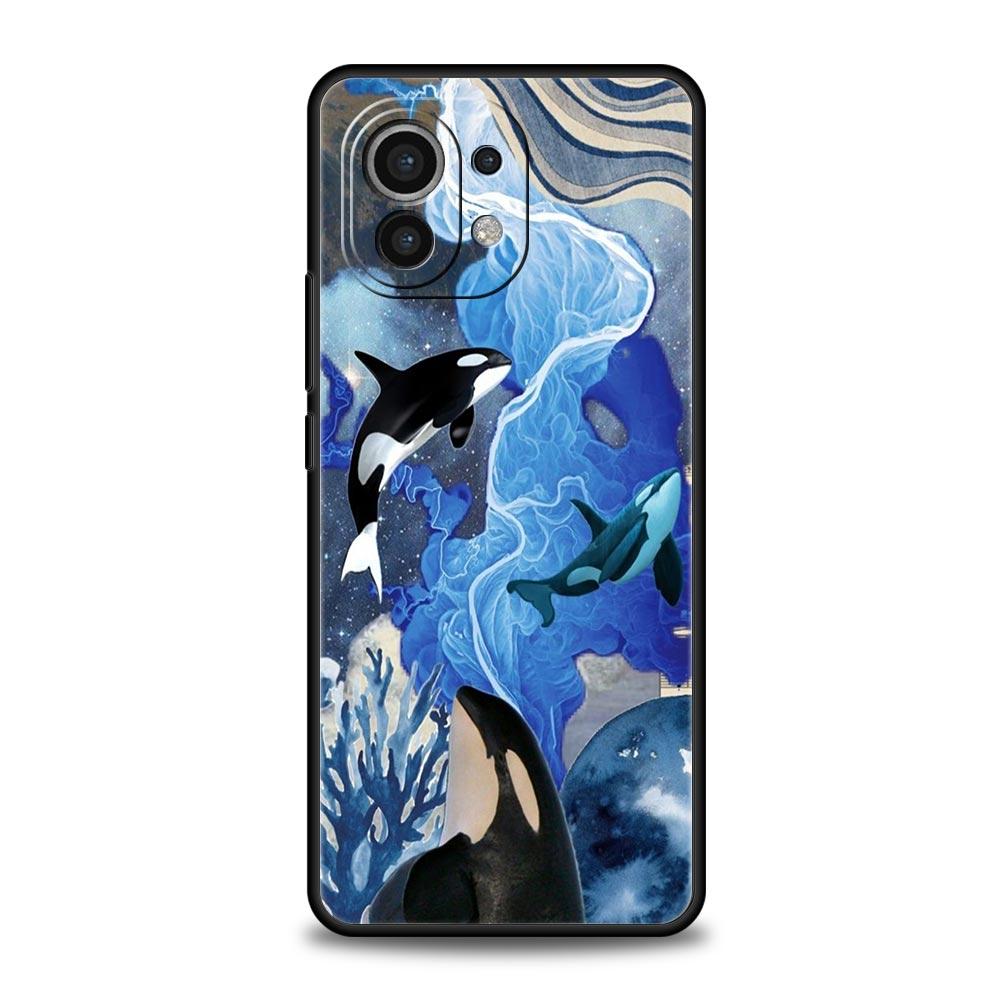Orca ocean lovely killer whale Phone Case For Xiaomi 14 13T 12T Pro 12 13 11 Ultra Mi Note 10 Lite 10T 5G 11X Pro 11i 9T Cover