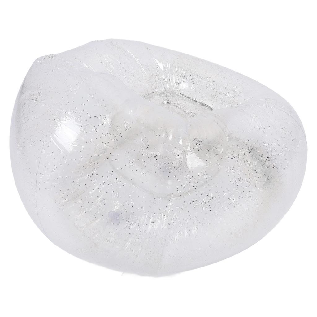 Inflatable Chair Comfortable Relaxing Transparent Ergonomic Space Saving PVC Blow Up Couch Chair