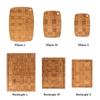 Bamboo Cutting Boards Ellipse Rectangle Kitchen Tool Kitchen Chopping Board Natural Color Resistant To Mold Chopping Block