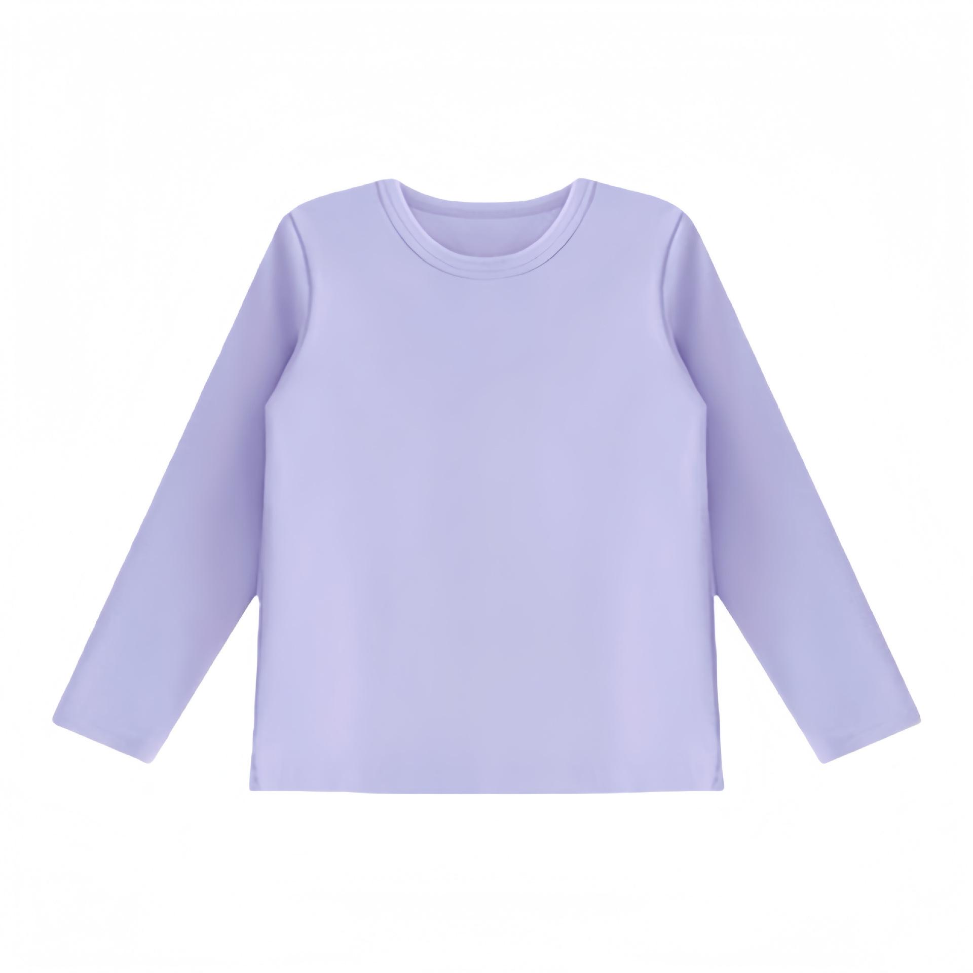 

Дитячий топ з довгим рукавом - Базовий шар - Однотонна біла або чорна футболка зі 100% бавовни для хлопчиків та дівчаток, для весни/осені 130 cm