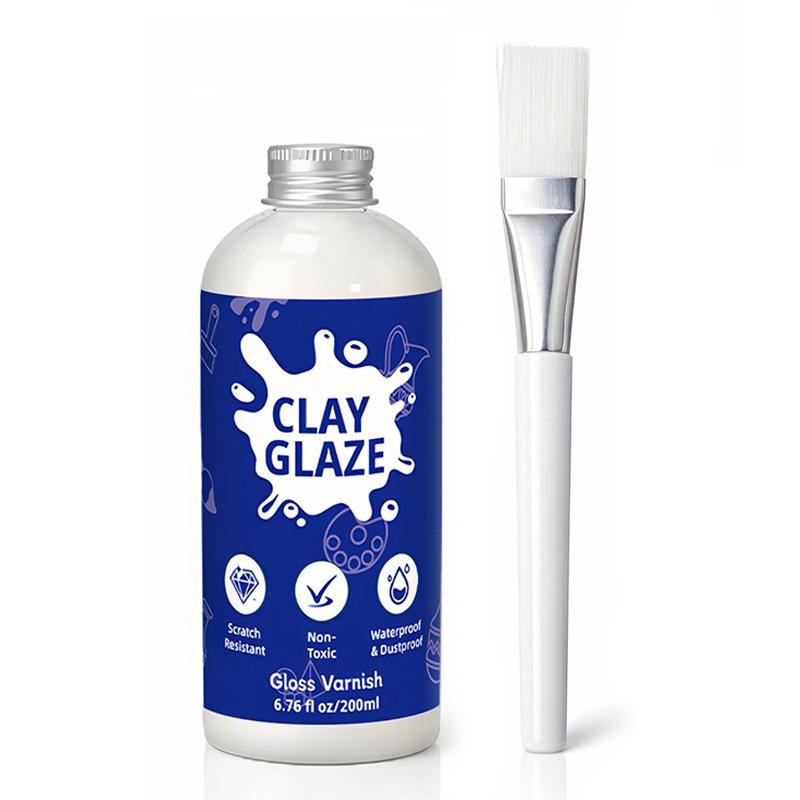 Gypsum Doll Acrylic Paint Varnish - Water-Based, Glossy, Dustproof Finish for DIY Oil Painting.