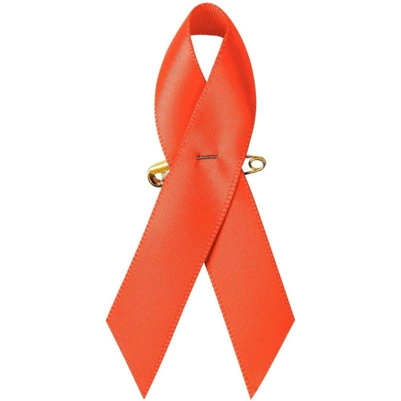 100pcs Awareness Enamel Lapel Pin Ribbon Brooch Breast Cancers Health Care Public Welfare Badges Jewelry Accessories