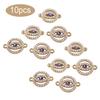 10 Pieces Eye Pendant Charm Round Hole Connector Handmade Mini Hanging Decor Women Keychain Jewelry Making Accessories