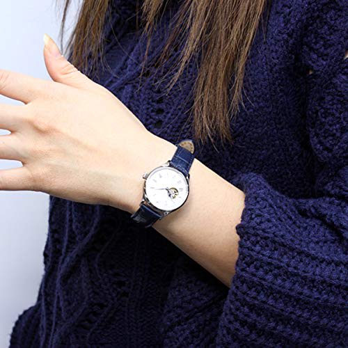 Orient Star RK-ND0005S Women's Automatic Watch, Classic Semi-Skeleton, Mechanical, Made in Japan, with 2-Year Manufacturer's Warranty, Open Heart, Whi