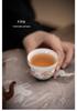Hand-Painted Jade White Tea Cup Set - Kung Fu Style Porcelain with Gift Box