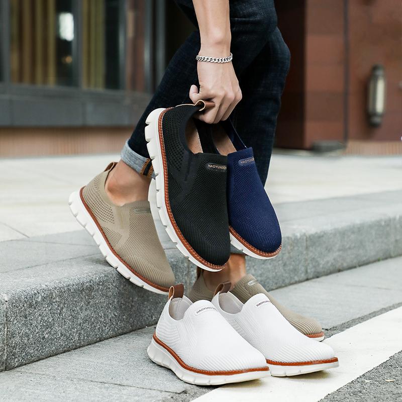 Outdoor Men's Sneakers Men Loafers Lightweight Summer Fashion Breathable Mesh Men Casual Shoes Men Trainer