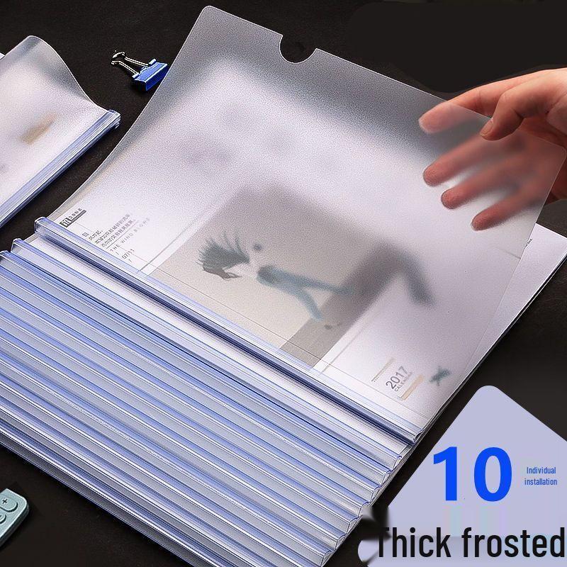Frosted A4 Resume Folder with Pull Rod