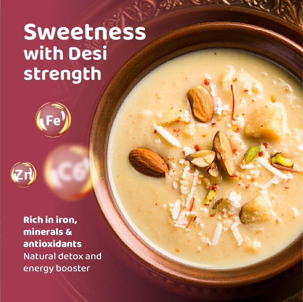 DeHaat Honest Farms Pesticide Free Jaggery Powder (Gur) 400 GM