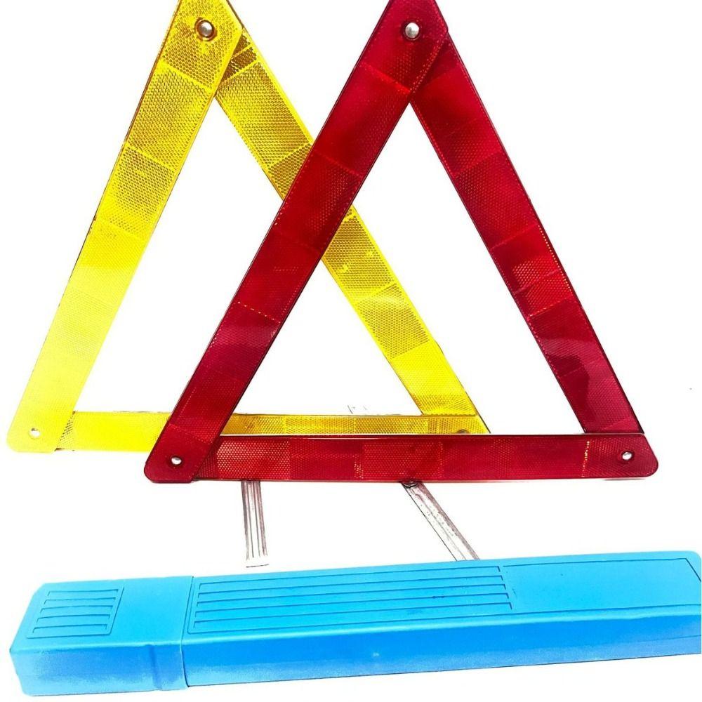 Foldable Emergency Warning Triangle Metal Bracket Road Safety Device Car Tripod