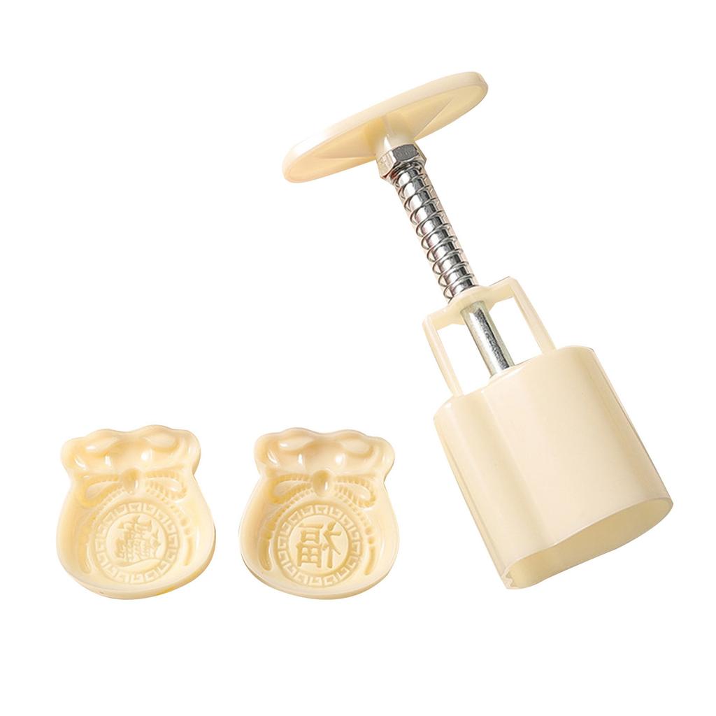 50g Durable Mooncake Mold Blessing Bag Shape Mung Bean Cake Molds Plastic Material DIY Mooncake Tools for Kitchen Baking