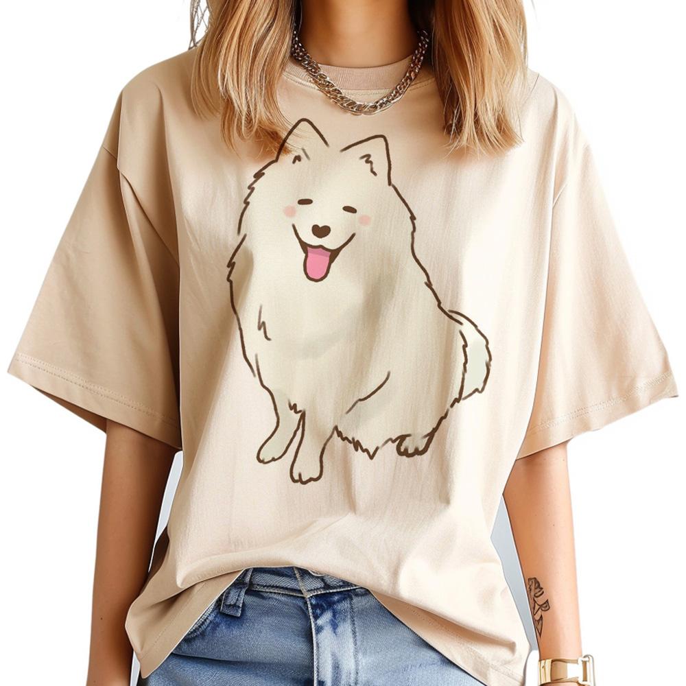

Samoyed tshirt Women Unisexga graphic top female comic graphic funny clothes 4XL