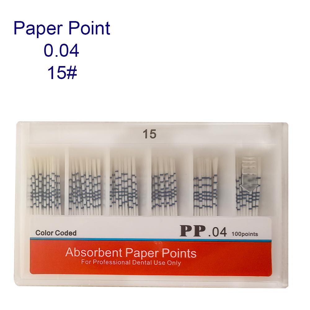 0.02 0.04 0.06 Dental Filling Material Dentist Product Root Canal Endodontic Paper Tips Dental Absorbent Paper Points