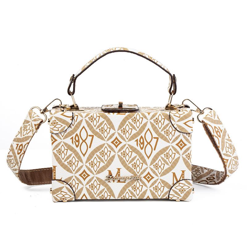 New portable box bag women's mobile phone bag versatile fashion shoulder messenger bag