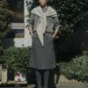 WISE RACCOON SHAWL MUFFLER_GRAY