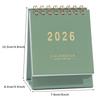 2026 Simple Calendar Small Desk Calendar Creative Coil Calendar Planner Desktop Decoration Office Stationery