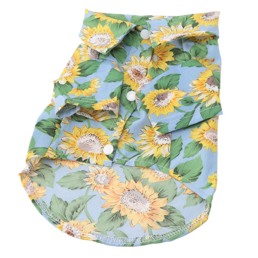 Pet T Shirts Fashionable Printing Breathable Loose Hem Sun Block Dog Summer Shirts for Pets Cats Dogs