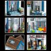 MOULD KING 16022 Streetview Building Block The MOC Modern Library with Led Parts Assembly House Model Brick Kids Christmas Gifts