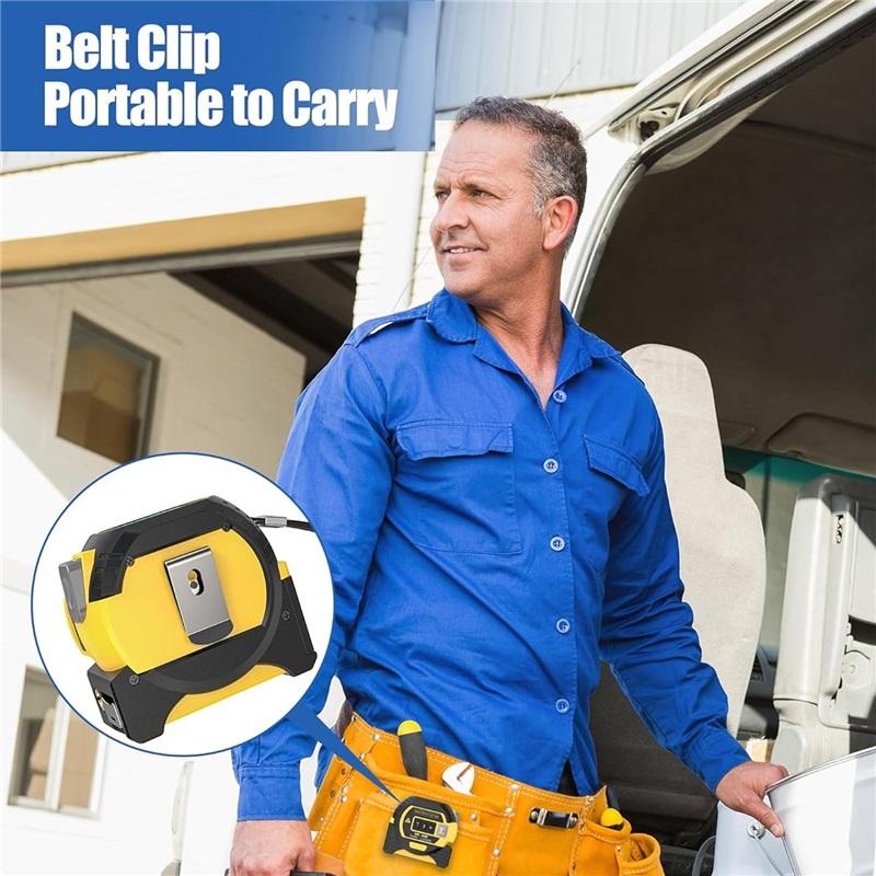 Laser Tape Measure Meter Building Measurement Device 3in1 Laser Rangefinder 5M Tape 60M Laser Measure with LCD Digital Display