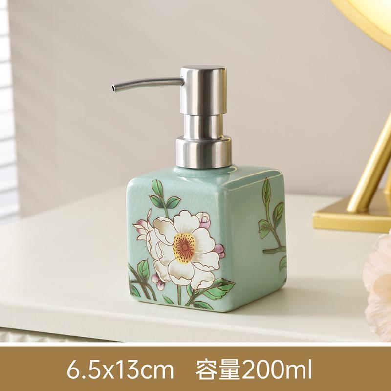 

New200ml The Pattern Appears High-end Soap Dispenser Hand Wash Bottle Ceramic Shampoo Shower Gel Lotion Dispenser Soap separator