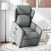 VidaXL Reclining Massage Armchair Light Grey Fabric 3303144