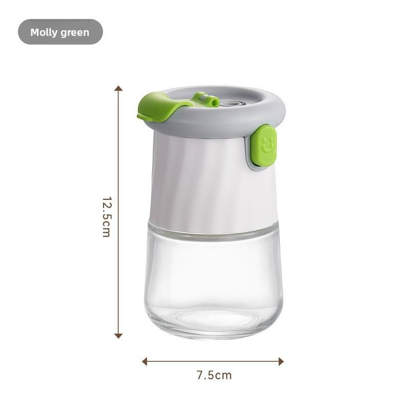 

Kitchen Smiling Face Buckle Quantitative Seasoning Jar зелёный