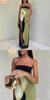 2026 Spring European & American Women's Off-the-Shoulder Sleeveless Backless Printed Dress