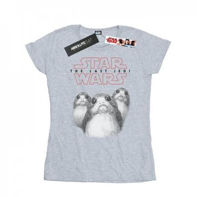 Womens/Ladies The Last Jedi Porgs Cotton T-Shirt