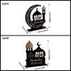 2025 Ramadan Adventskalender Eid Mubarak Acryl Countdown-Kalender Islamisches Muslimisches Festival Party Tisch Heimdekoration Ornament
