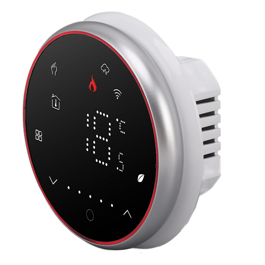 Drahtloses WLAN Smart Thermostat LED-Anzeige Sprach-App-Steuerung AC95~240V Energiesparend Smart Rund