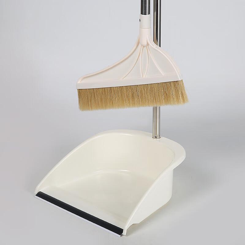 BeiYiPin Soft Bristle Broom & Dustpan Set