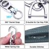 Car PU Smart Key [Wisdompro] Keychain, Leather, Anti-Loss, Compatible, Stylish, Unisex, Gray/Blue
