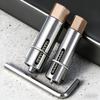 Pipe Thread Extractor 12mm High Strength 45# Steel Dual Diameter Spiral Design with Hex Wrench for Faucet Valve Repair Home Maintenance