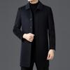 Fashionable Business Removable Inner Liner Double-sided Wool Down Coat Winter New Men's Lapel Wool Coat