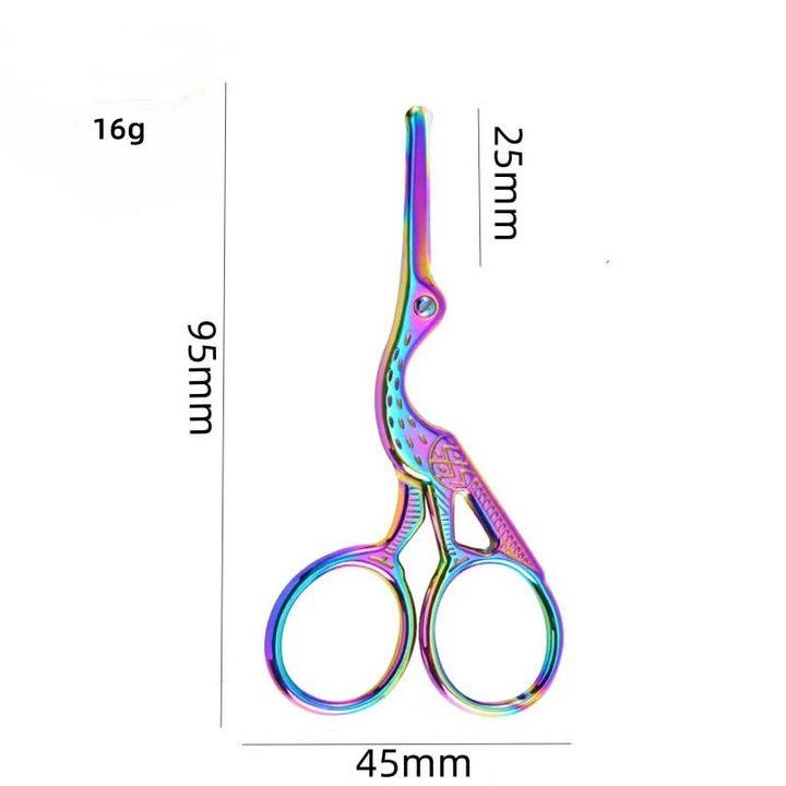 YS00166--Round head stainless steel nose scissors blade eyebrow nose beard ear eyebrow scissors