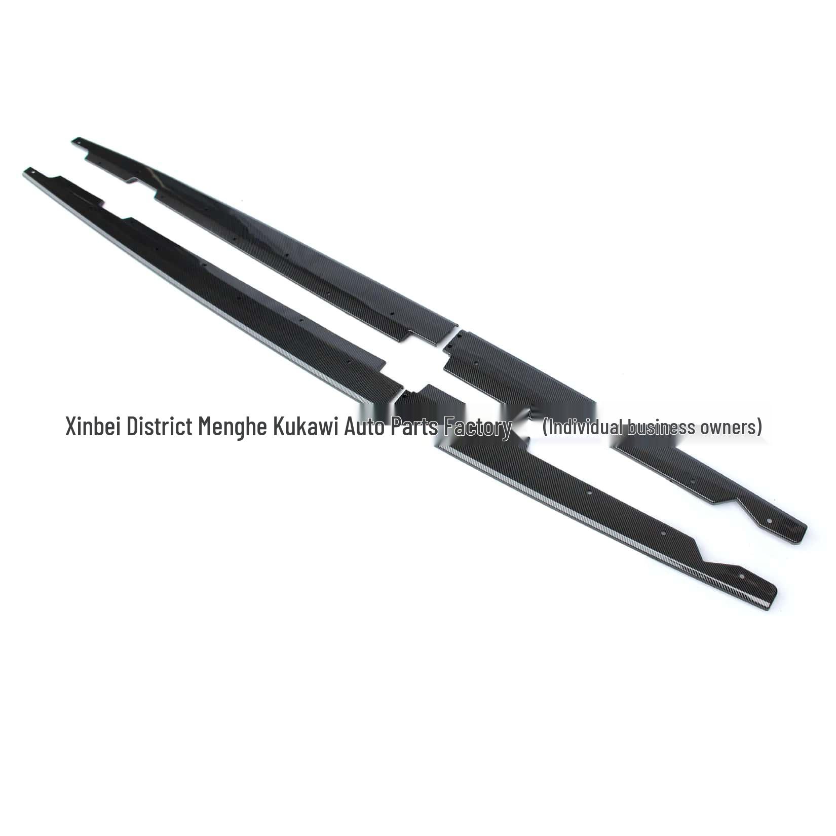 Боковые юбки Глянцевый черный с карбоновым спойлером для BMW 3 серии E90/E92/E93 MP Gloss Black