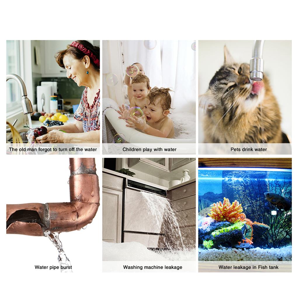 WiFi Smart Water Leakage Sensor Standalone Water Leaks Intrusion Detector Alert Water Level Overflow Alarm Tuya Smart