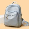 IELGY Ladies Large-Capacity Solid Color Temperament Fashion Backpack Casual Korean Simple Travel Backpack