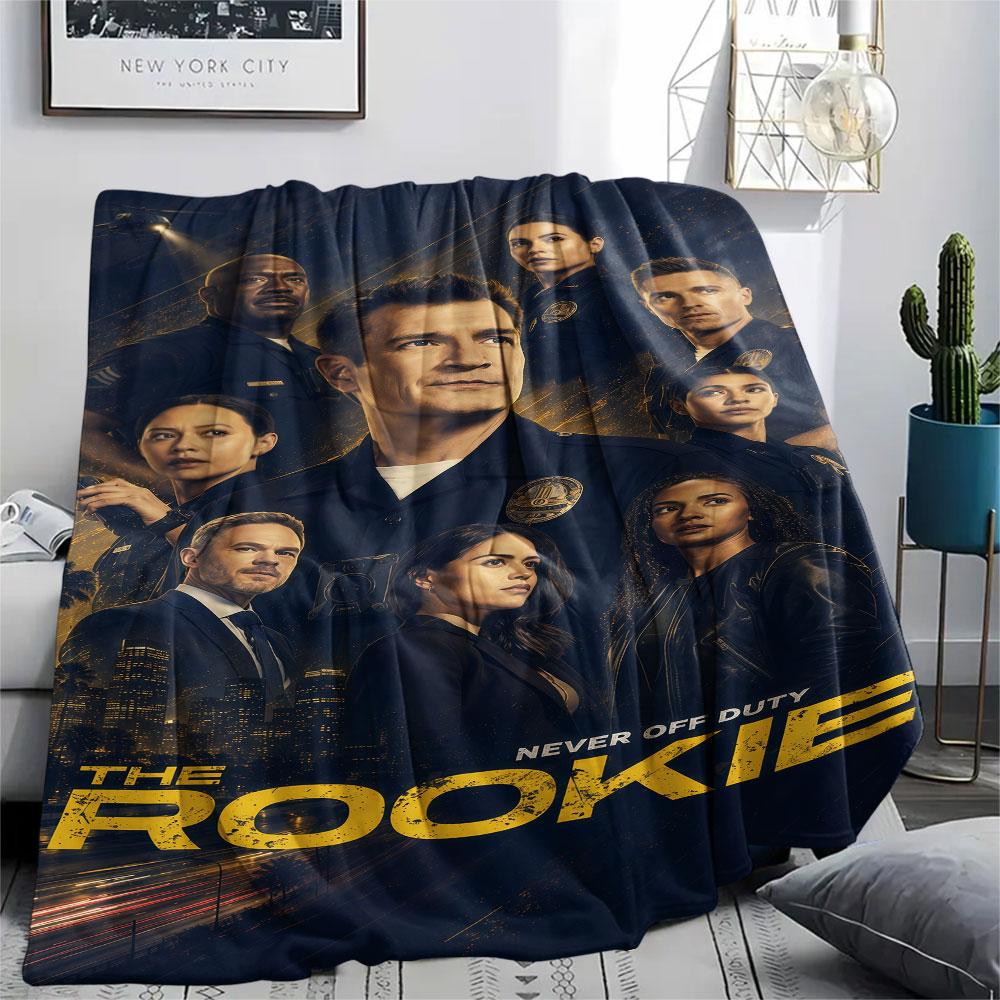 1 PZ Coperta di Flanella Fantasia THE ROOKIE Adatta a Tutte le Stagioni per Arredamento Casa Calore e Comfort Regali Regalo Festivo