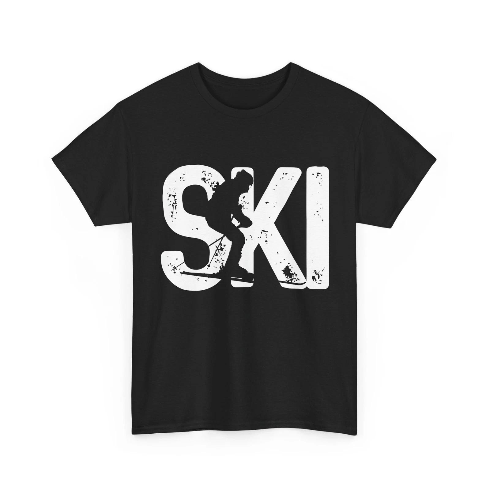 

Skier Shirt, Skiing Winter Sports Lovers Ski Women Men Gifts T shirt M