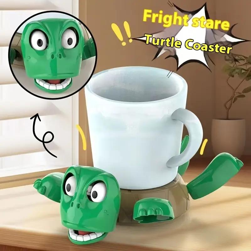 1PC Creative Funny Panic Turtle Coasters Home Office Coffee Tea Cup Coasters Wine Coasters Desktop Decorations Funny Toys