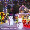60 cm kaltweiß beleuchteter Pop-Up-Schneemann als Tischdekoration für die Feiertage und Weihnachten