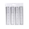 4Pcs Clear Colorful Ruler Kids Plastic Ruler for School Ruler with Centimeters Millimeter and Inches Assorted Color