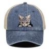 Lovely Cat Snapback Baseball Hat Cute Animals Hats For Woman Breathable Unisex Adjustable Baseball Cap Perfect For Street Style