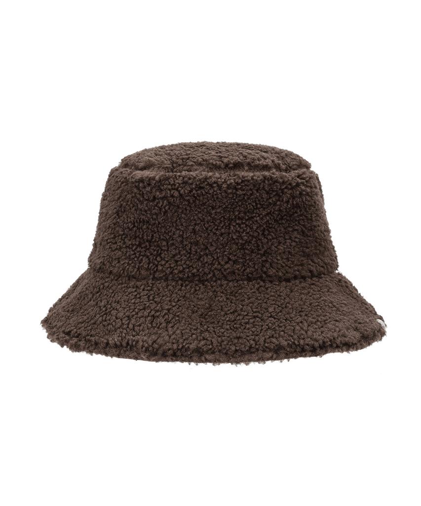 Bajal Va Square Label Reversible Bucket Hat Brown