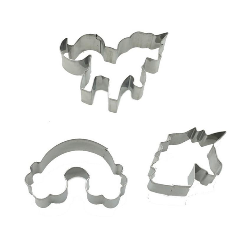 3pcs Cookie Cutters Stainless Steel Thickened Material Home Kitchen
